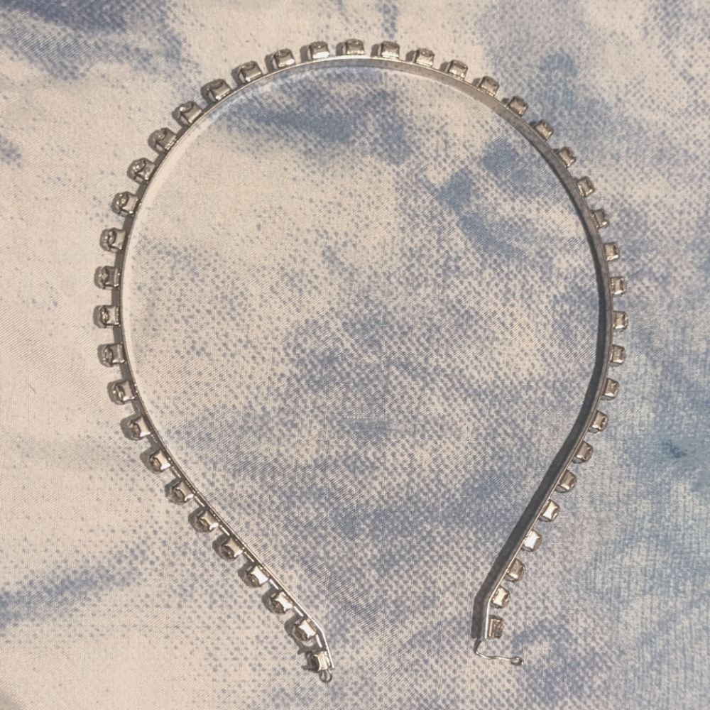Dolls Kill Rhinestone Metal Headband